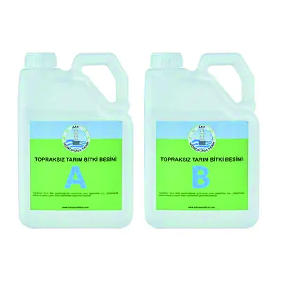 Topraksız Tarım Bitki Besini 5 lt A - 5 lt B